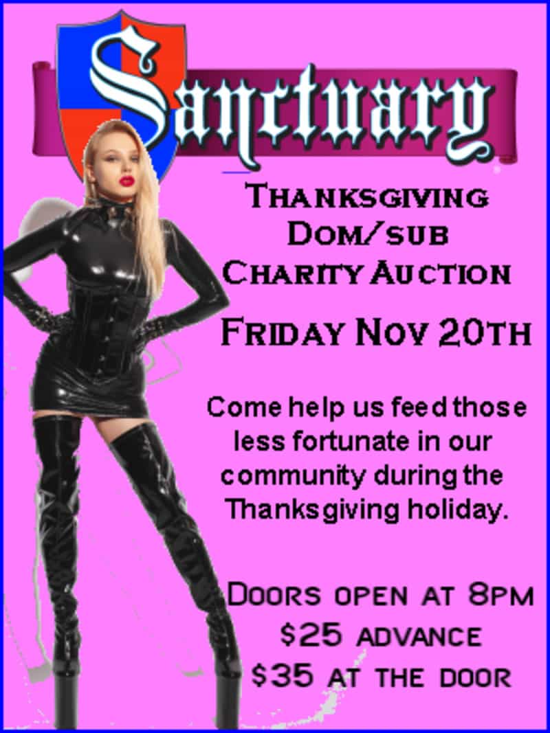 Mistress Cyan's Thanksgiving Dom/sub Auction